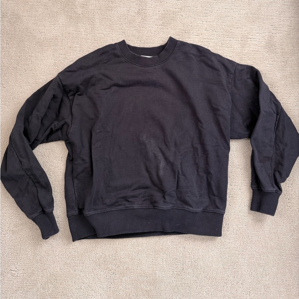 COS Black Crewneck Sweater